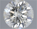 Natural Diamond 0.51 Carats, Round with Excellent Cut, I Color, I1 Clarity and Certified by IGI