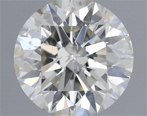 Picture of Natural Diamond 0.51 Carats, Round with Excellent Cut, I Color, I1 Clarity and Certified by IGI