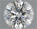 Natural Diamond 0.62 Carats, Round with Excellent Cut, H Color, SI2 Clarity and Certified by IGI