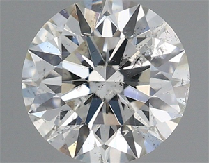 Picture of Natural Diamond 0.62 Carats, Round with Excellent Cut, H Color, SI2 Clarity and Certified by IGI