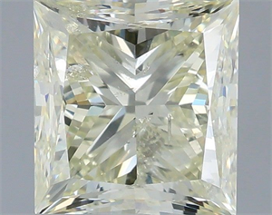 Picture of Natural Diamond 2.00 Carats, Princess with  Cut, M Color, SI2 Clarity and Certified by IGI