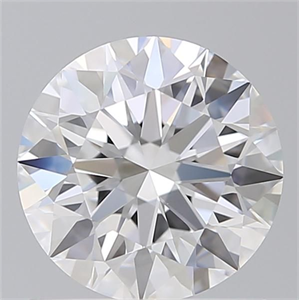 Picture of Lab Grown Diamond 1.12 Carats, Round with Excellent Cut, D Color, VVS2 Clarity and Certified by IGI