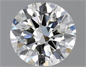 Natural Diamond 0.76 Carats, Round with Excellent Cut, I Color, VVS1 Clarity and Certified by IGI