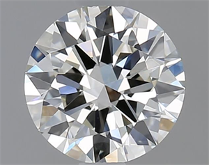 Picture of Natural Diamond 0.76 Carats, Round with Excellent Cut, I Color, VVS1 Clarity and Certified by IGI