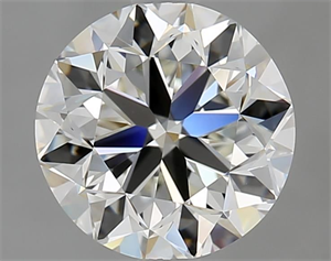 Picture of Natural Diamond 2.00 Carats, Round with Very Good Cut, G Color, VVS1 Clarity and Certified by IGI