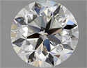 Natural Diamond 3.00 Carats, Round with Very Good Cut, H Color, VVS1 Clarity and Certified by IGI