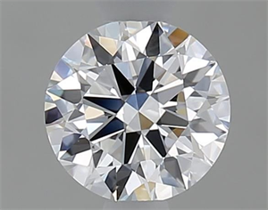 Picture of Natural Diamond 0.62 Carats, Round with Excellent Cut, D Color, IF Clarity and Certified by GIA