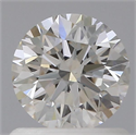 Natural Diamond 0.71 Carats, Round with Excellent Cut, I Color, VS1 Clarity and Certified by GIA