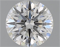 Natural Diamond 0.80 Carats, Round with Excellent Cut, I Color, VS2 Clarity and Certified by GIA