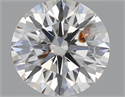 Natural Diamond 0.82 Carats, Round with Excellent Cut, G Color, I1 Clarity and Certified by GIA