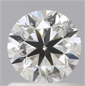 Diamante Natural 0.80 quilates, Redondo , Color J, claridad VVS1 y certificado GIA