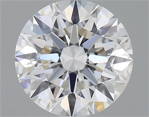 Picture of Natural Diamond 1.01 Carats, Round with Excellent Cut, E Color, I1 Clarity and Certified by GIA