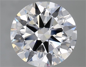 Picture of Natural Diamond 3.51 Carats, Round with Excellent Cut, F Color, IF Clarity and Certified by GIA