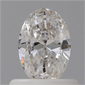 Natural Diamond 0.50 Carats, Oval with  Cut, G Color, IF Clarity and Certified by GIA