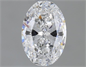 Natural Diamond 0.52 Carats, Oval with  Cut, D Color, VVS2 Clarity and Certified by GIA