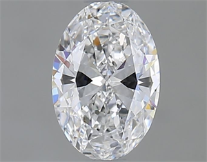 Picture of Natural Diamond 0.52 Carats, Oval with  Cut, D Color, VVS2 Clarity and Certified by GIA