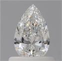 Natural Diamond 0.50 Carats, Pear with  Cut, F Color, IF Clarity and Certified by GIA
