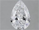 Natural Diamond 0.80 Carats, Pear with  Cut, D Color, IF Clarity and Certified by GIA