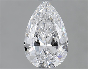 Picture of Natural Diamond 0.80 Carats, Pear with  Cut, D Color, IF Clarity and Certified by GIA