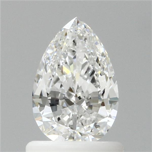 Picture of Natural Diamond 0.90 Carats, Pear with  Cut, E Color, VVS1 Clarity and Certified by GIA