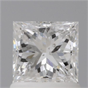 Natural Diamond 1.00 Carats, Princess with  Cut, E Color, I1 Clarity and Certified by GIA