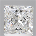 Diamante Natural 1.70 quilates, Princesa , Color E, claridad SI1 y certificado GIA