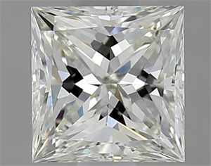 Picture of Natural Diamond 0.70 Carats, Princess with  Cut, I Color, VVS1 Clarity and Certified by GIA