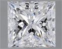 Diamante Natural 1.21 quilates, Princesa , Color E, claridad VVS1 y certificado GIA
