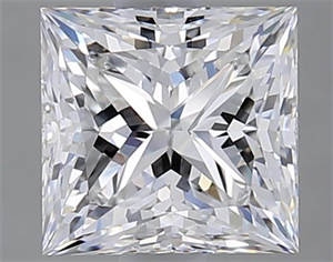 Foto Diamante Natural 1.21 quilates, Princesa , Color E, claridad VVS1 y certificado GIA de