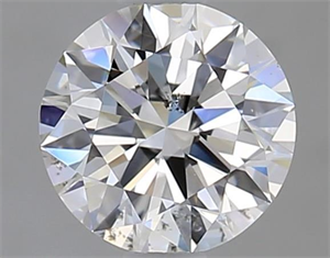 Picture of Natural Diamond 0.80 Carats, Round with Excellent Cut, H Color, SI2 Clarity and Certified by GIA