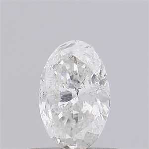 Picture of Natural Diamond 0.53 Carats, Pear with  Cut, I Color, SI2 Clarity and Certified by IGI