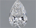 Natural Diamond 0.41 Carats, Pear with  Cut, E Color, SI1 Clarity and Certified by GIA