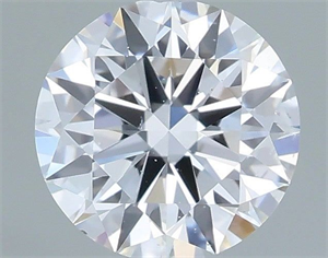 Picture of Natural Diamond 0.56 Carats, Round with Excellent Cut, D Color, SI1 Clarity and Certified by GIA