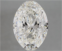 Natural Diamond 3.01 Carats, Oval with  Cut, H Color, VVS2 Clarity and Certified by GIA