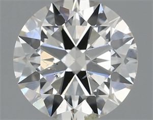 Picture of Natural Diamond 0.70 Carats, Round with Very Good Cut, H Color, SI2 Clarity and Certified by IGI
