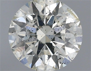 Picture of Natural Diamond 0.50 Carats, Round with Very Good Cut, J Color, SI2 Clarity and Certified by IGI
