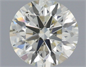 Natural Diamond 0.90 Carats, Round with Excellent Cut, L Color, SI1 Clarity and Certified by IGI