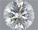 Natural Diamond 0.70 Carats, Round with Excellent Cut, F Color, SI2 Clarity and Certified by IGI