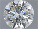 Natural Diamond 0.70 Carats, Round with Excellent Cut, H Color, SI2 Clarity and Certified by IGI