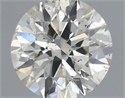 Natural Diamond 0.50 Carats, Round with Excellent Cut, J Color, SI2 Clarity and Certified by IGI