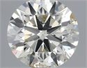 Natural Diamond 0.50 Carats, Round with Excellent Cut, J Color, SI2 Clarity and Certified by IGI