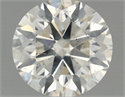 Natural Diamond 0.52 Carats, Round with Excellent Cut, J Color, SI2 Clarity and Certified by IGI