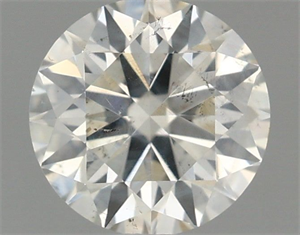 Picture of Natural Diamond 0.52 Carats, Round with Excellent Cut, J Color, SI2 Clarity and Certified by IGI