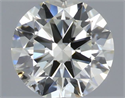 Natural Diamond 0.40 Carats, Round with Excellent Cut, J Color, SI1 Clarity and Certified by IGI