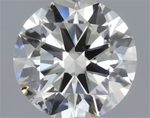 Picture of Natural Diamond 0.40 Carats, Round with Excellent Cut, J Color, SI1 Clarity and Certified by IGI
