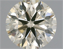 Natural Diamond 0.90 Carats, Round with Excellent Cut, M Color, SI1 Clarity and Certified by IGI