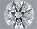 Natural Diamond 0.51 Carats, Round with Excellent Cut, F Color, SI2 Clarity and Certified by IGI