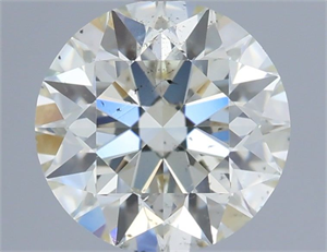 Picture of Natural Diamond 0.75 Carats, Round with Excellent Cut, J Color, SI1 Clarity and Certified by IGI