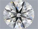 Natural Diamond 0.43 Carats, Round with Excellent Cut, H Color, SI1 Clarity and Certified by IGI