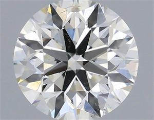 Picture of Natural Diamond 0.43 Carats, Round with Excellent Cut, H Color, SI1 Clarity and Certified by IGI